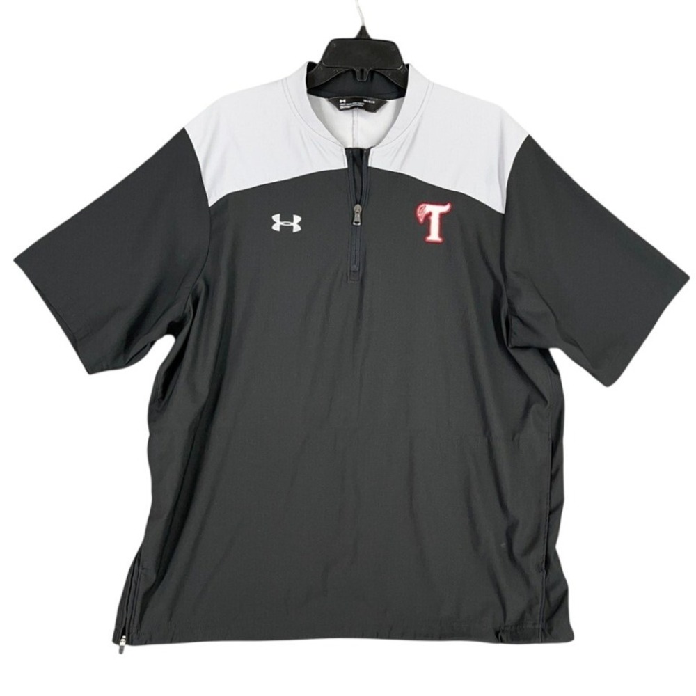 Under Armour Mens L Quarter Zip Performance Training Athletic Workout‎ Shirt